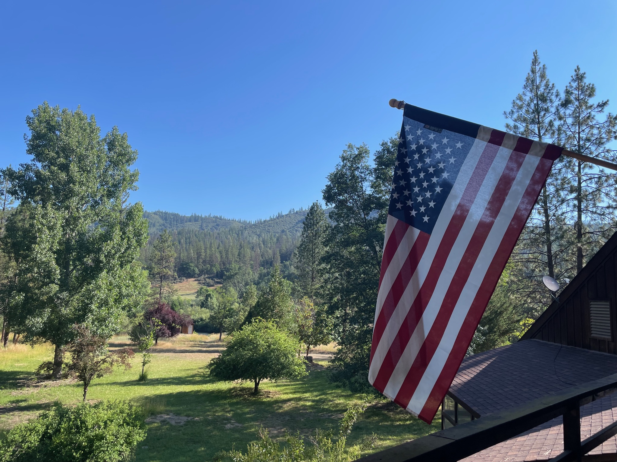 Mountain views from property