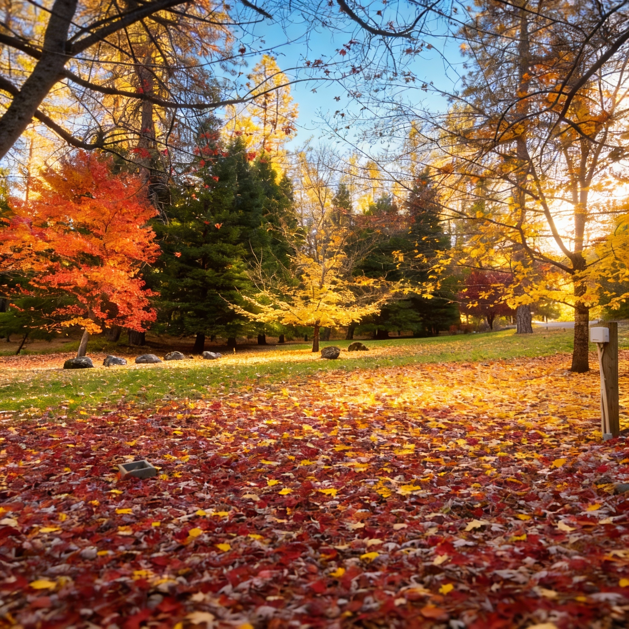 Spring morning at River Rock Cabin