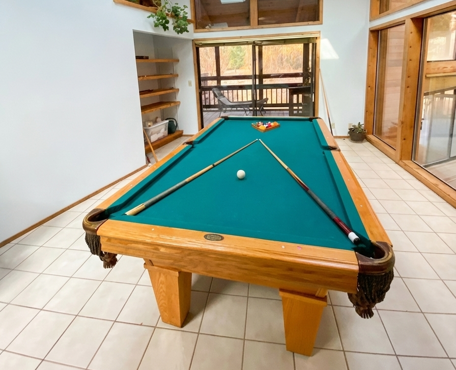 Solarium connecting to pool area